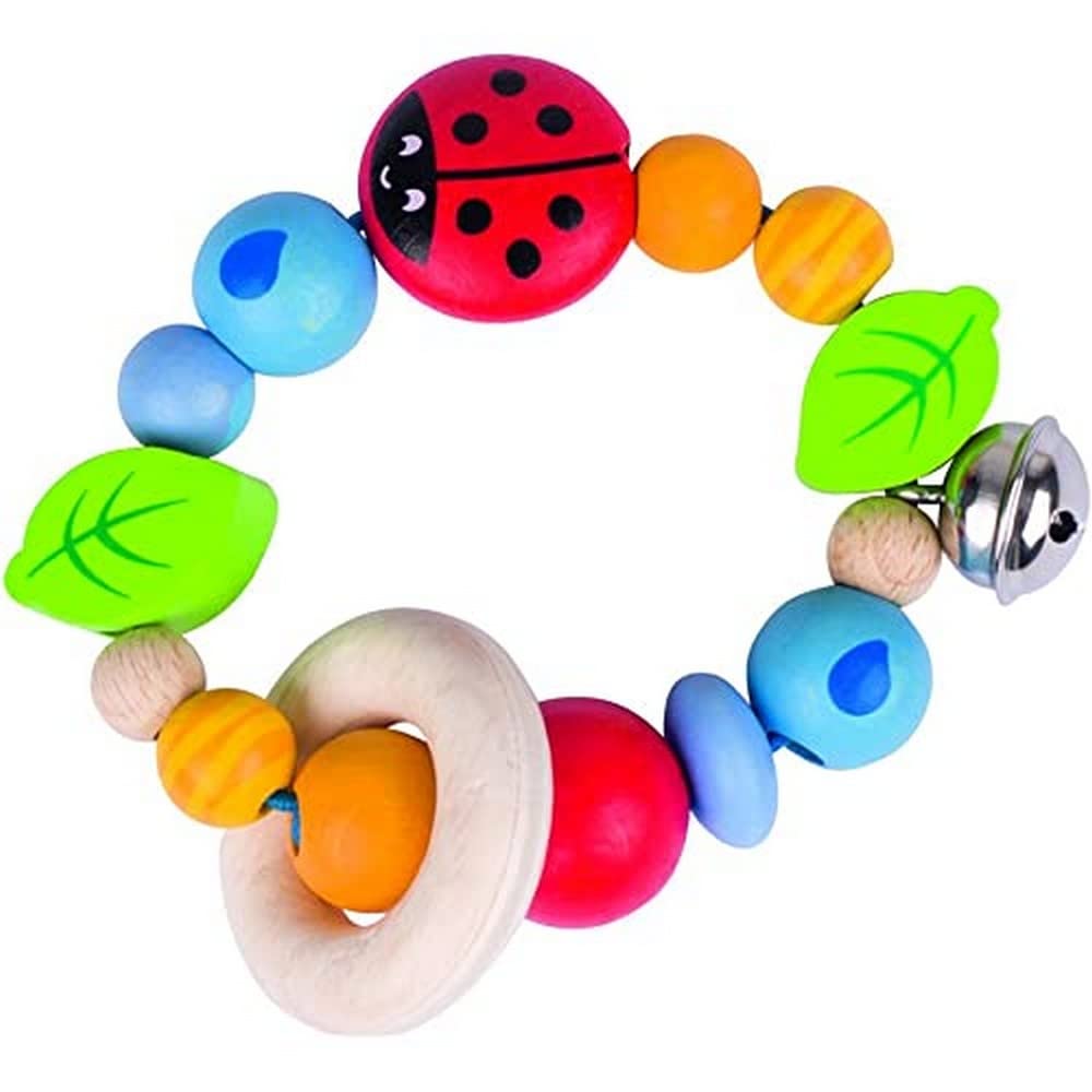 Heimess Elastic Touch Ladybird Ring, Multicoloured