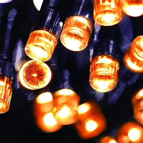 Flipo Orange 100 LED Solar Powered Light String