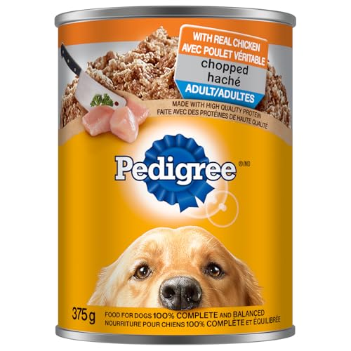 PEDIGREE CHOPPED Ground Adult Soft Wet Dog Food – With Real Chicken - 12x 375g (13 oz) Cans image 7
