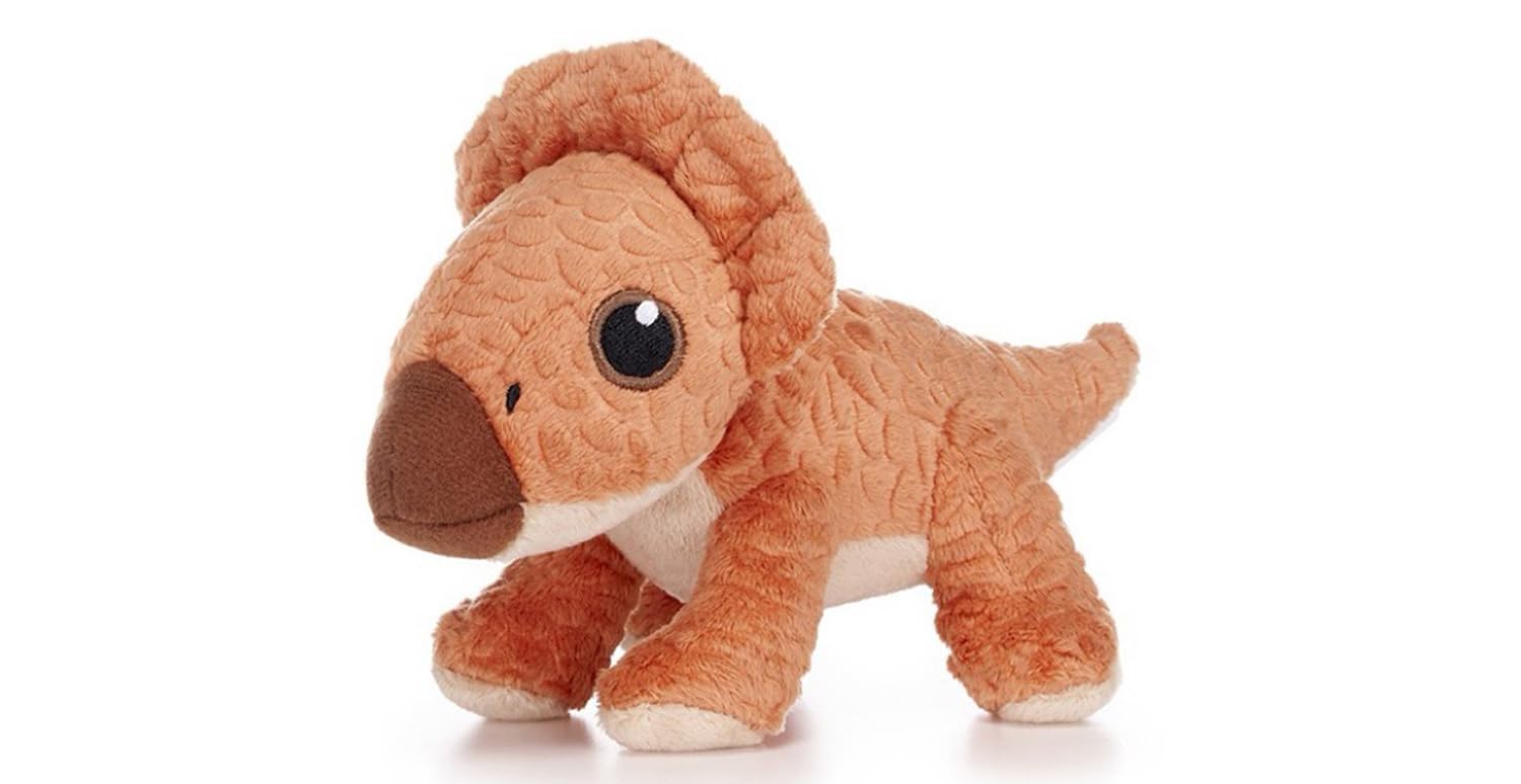 Little Jurassics Rory – Dinosauro Peluche Morbido Arancione Per Bambini, Manhattan Toy, Con Piedini Ponderati