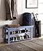 Convenience Concepts Oxford Utility Mudroom Bench with Shelves, Gray
