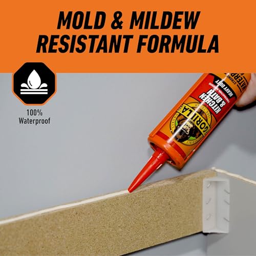Gorilla Kitchen & Bath Construction Adhesive, White, 9 fl. oz. Cartridge - image 4
