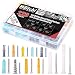 Hilitchi 220-Pieces Zinc and Plastic Self Drilling Drywall Anchors with Phillips Pan Head Self Tapping Screws Assortment Kit