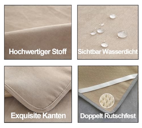 Housse canapé imperméable 3 places protection canapé chat chien et clic clac - 5