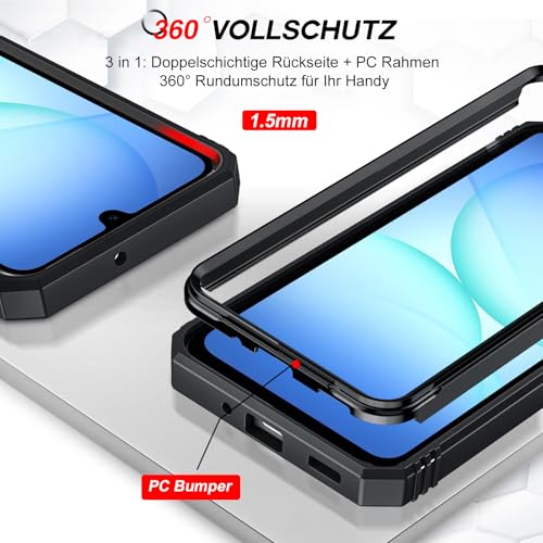 LeYi Panzerhülle Handyhülle für Samsung Galaxy A17 5G Hülle Ständer Case – Ansicht 5