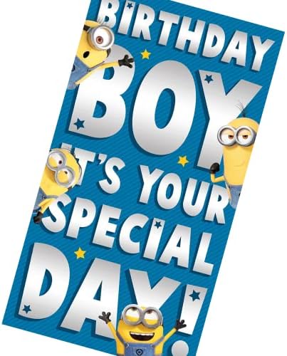 Despicable Me "Awesome Time" Boy Birthday Card