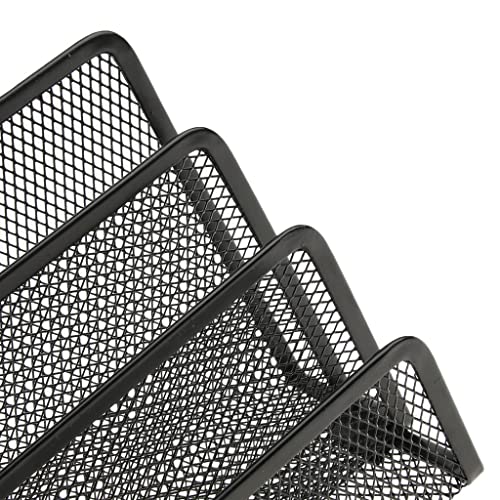 Support métallique compact range-documents mini et tri-lettres de table
