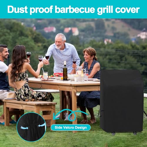 Mineup Grill Abdeckhaube, 82 * 66 * 110CM Grillabdeckung Wetterfest, 420D Oxford Gasgrill Abdeckplane, Grill Barbecue Abdeckung, UV-Schutz Grillabdeckung Schutzhülle
