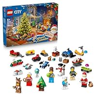 LEGO City Advent Calendar 2025 for 5+ Year Old Boys & Girls - Christmas Countdown Toy with 24 Surprises incl. a Train, Car & Tractor plus 7 Minifigures - Gift Idea - 60475