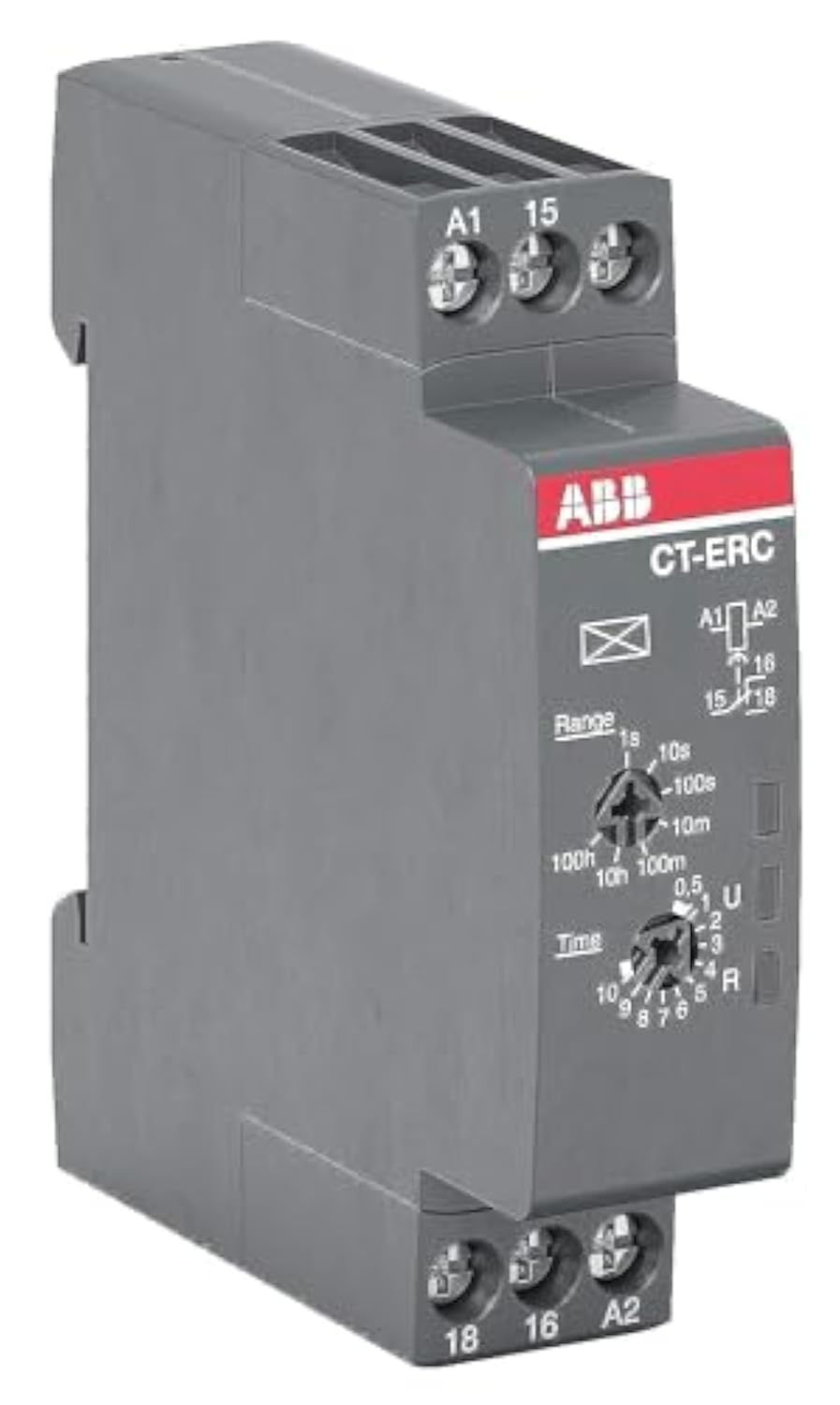 ABB TIME RELAY, ON DELAY CT-ERC.12 (CT-ERC.12 Time relay, ON-delay 1c/o, 24-48VDC/24-240VAC 1SVR508100R0000