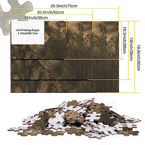 Puzzle de rinocerontes de 500 piezas de 52x38 cm, pintura de animales para montaje 5