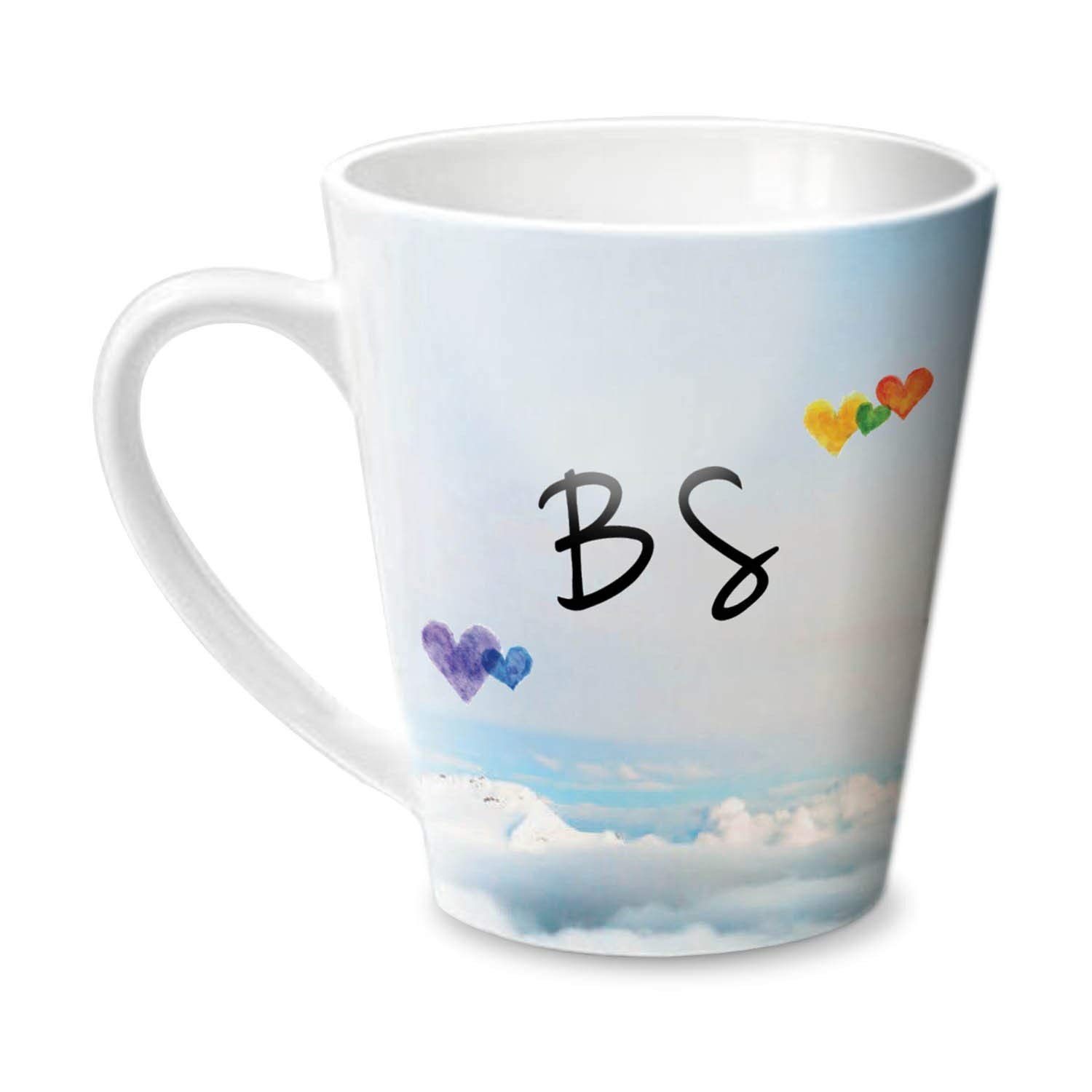 Hot Muggs® Simply Love You B S Conical Personalised Name Ceramic, 315ml, 1 Unit