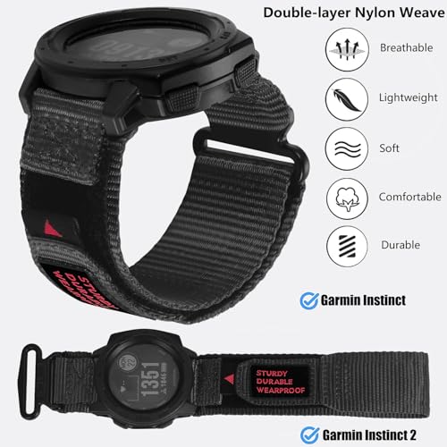 Correa para reloj Olytop Nylon 22mm compatible Garmin miniatura 2