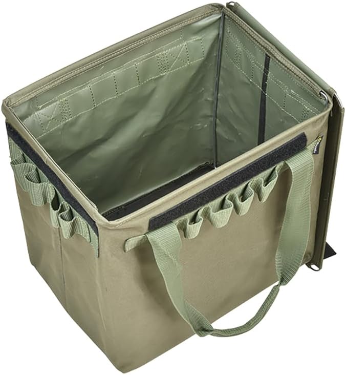 Belmont BM-385 One-Touch Tool Bucket, Olive Green