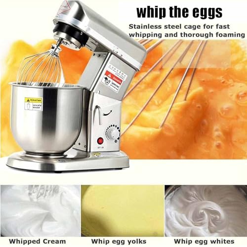 Impastatrice, impastatrice elettrica con 3 velocità, potenza 500 W, include ciotola, frusta e gancio per impastare per cuocere, cucinare e preparare l'impasto.