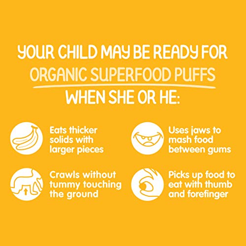 Happy Baby Organic Superfood Puffs, Banana & Pumpkin, 2.1 Ounce (Pack of 6) - Image 6