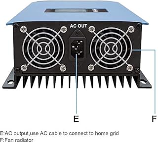 Y&H 1000W Grid Tie Inverter Power Limiter DC25-60V Solar Input AC110V/240V Auto Switch