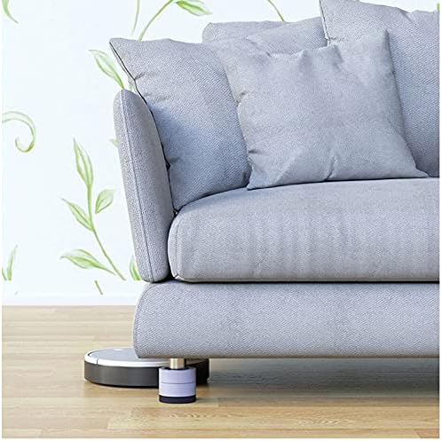 Vista 5 de 4 piezas de soporte para lavadora con cancelación de golpes y ruido, almohadillas antivibración con agarre de banda de rodadura, pedestales