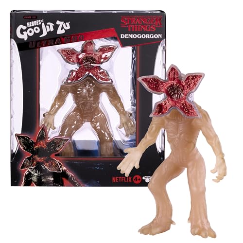 Heroes of Goo Jit Zu Stranger Things Ultra Stretchy 7 Inch Collectible Demogorgon Action Figure, Premium Goo Jit Zu Figure