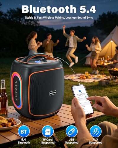 Enceinte Bluetooth Puissante 120W Basses Autonomie 30h TWS - 7