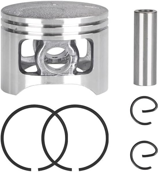 1 Set 5200 52CC Chainsaw Piston Ring Pin Kit 45mm Chainsaw Piston Set Chainsaw Piston Kit Replacement Parts