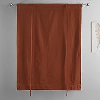 Vista 6 de HPD Half Price Drapes Cortinas enrollables de algodón liso para oscurecer la habitación, cortinas enrollables para sala de estar, cocina, 46 x 63