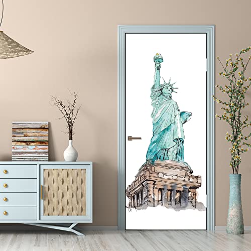 Stickers mural porte 3D pour masquer les défauts d'une porte