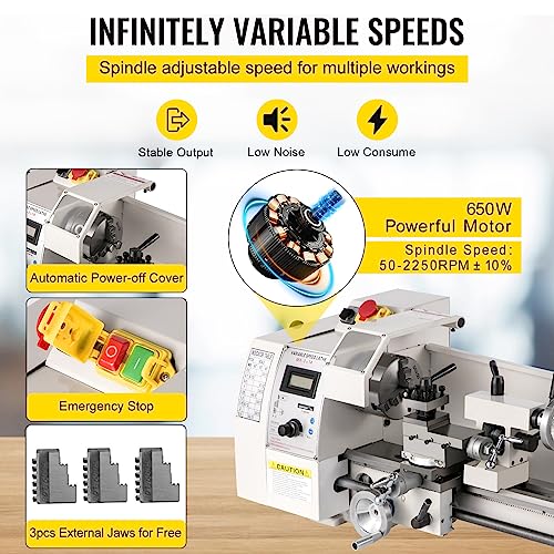 Vevor MINI METAL LATHE 8X14 Mini Metal Lathe, 8"X14" thumb #3