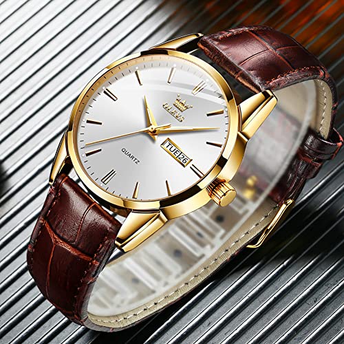 Image of OLEVS Men's Watches Analog Quartz Chronograph Dress Watch Multifunctional Stainsteel Steel Waterproof Classic Original Watch for Man