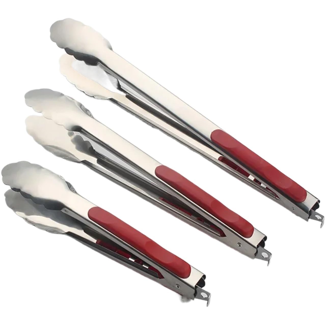 Pinzas Cocina 3 unids/set de acero inoxidable for barbacoa, pinzas for asar, ensalada, pan, pinzas for servir, cocina antiadherente, barbacoa, parrilla, pinzas for cocinar, accesorios de cocina