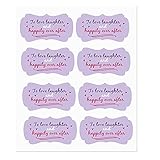 to Love Laughter and Happily Ever After Stickers,Wedding Favor Stickers,2x1.25 inch,120Pcs Bridal Sh