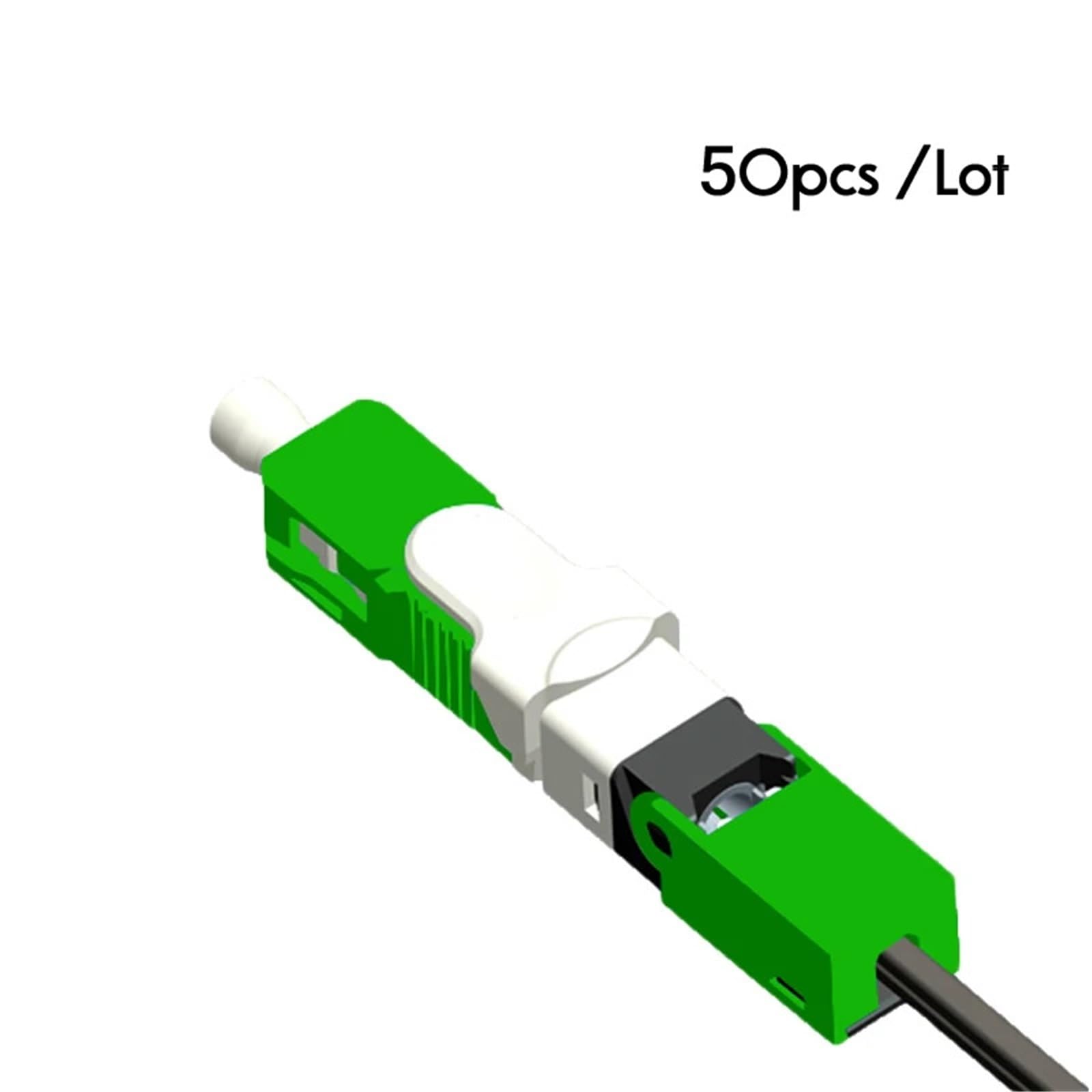 1 szt. ESC250D SC/APC SC UPC Szybkozłącze światłowodowe FTTH SC/UPC jednomodowe szybkie złącze światłowodowe (50 szt. SC APC)