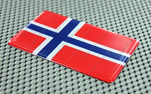 Norvegia (Norwegian) bandiera 3D decalcomania