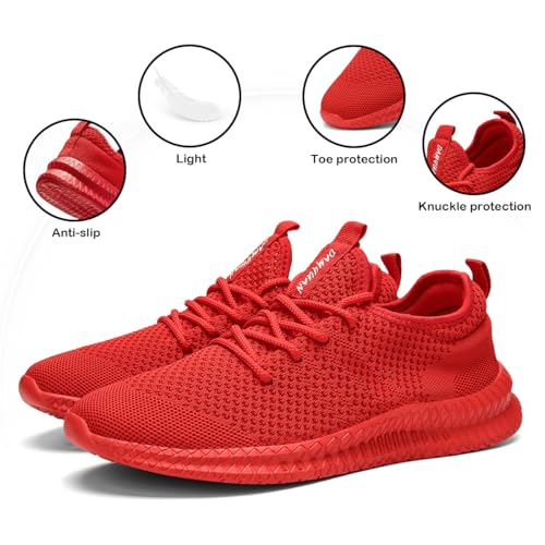 Image of Men's Shoes Running Walking Sneakers Casual Tennis Slip on Shoes Lightweight Breathable Fashion Comfortable Workout Athletic for Gym Sport Shoe