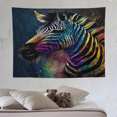Tapisserie murale zèbre 3D : la solution déco économique pour salon et chambre