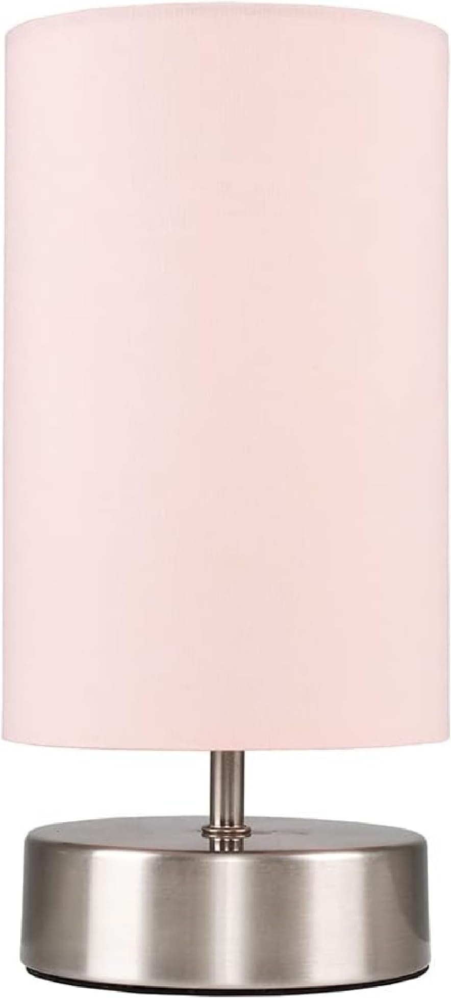 MiniSun | Modern Chrome Touch Table Lamp with Pink Light Shade | Table Lamps, Home Décor & Improvement Essential