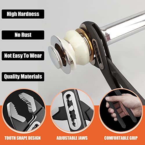 Tanstic 7Pcs Pliers Set, Including Groove Joint Pliers, Locking Pliers, Adjustable Wrench, Lineman's Plier - Image 3