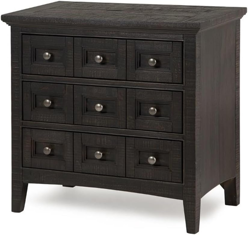 Magnussen Westley Falls Relaxed Traditional Graphite 3 Drawer Nightstand
