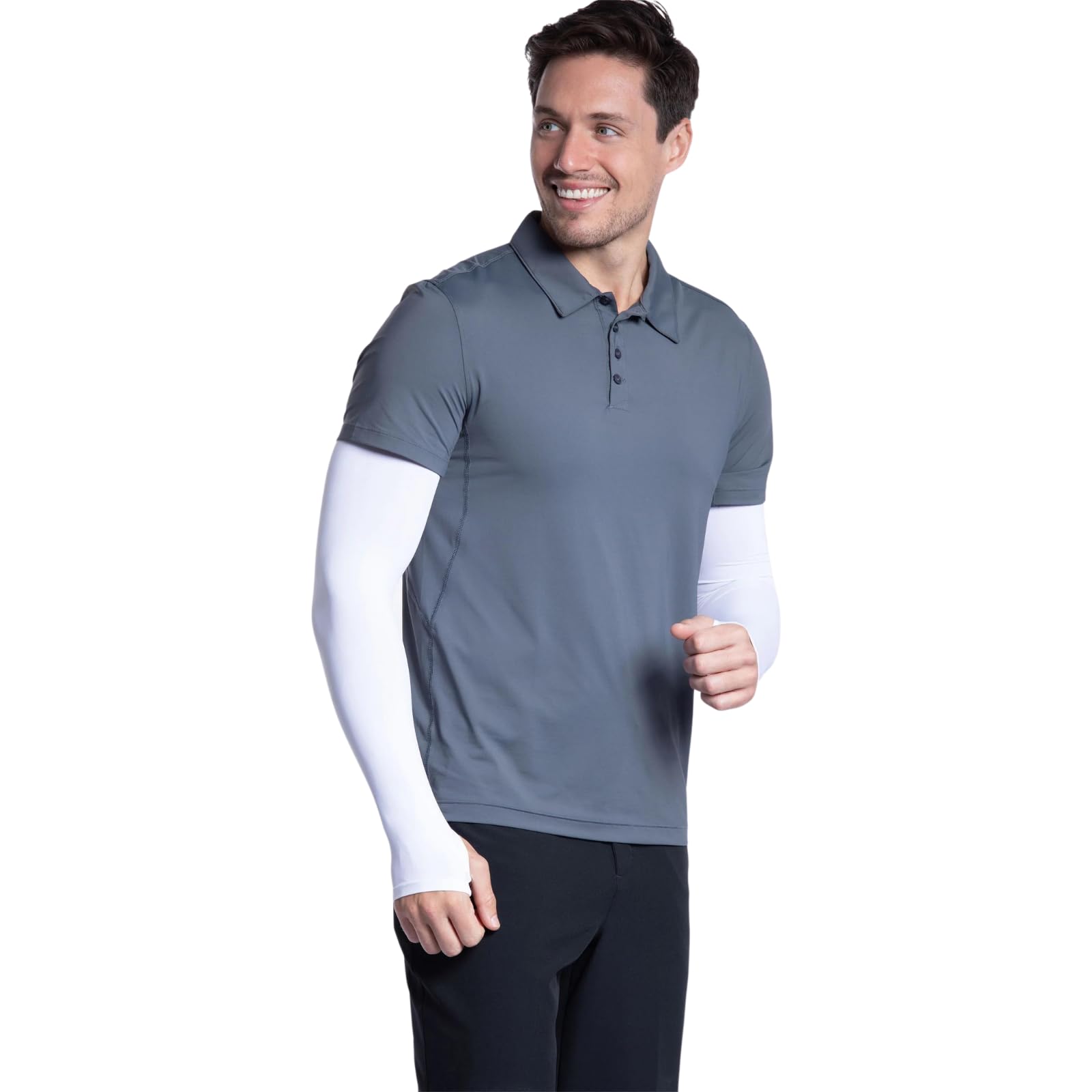 BloqUV UPF 50+ Sonnenschutz Active Sun Sleeves (Weiß, XS)