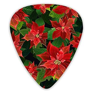 Médiators guitare Winter Poinsettia Flower Ukulele Picks 12 pièces dont 0,46 mm 0,71 mm 0,96 mm - Les Beatles, Paul McCartney, John Lennon, RIngo Starr, George Harrison