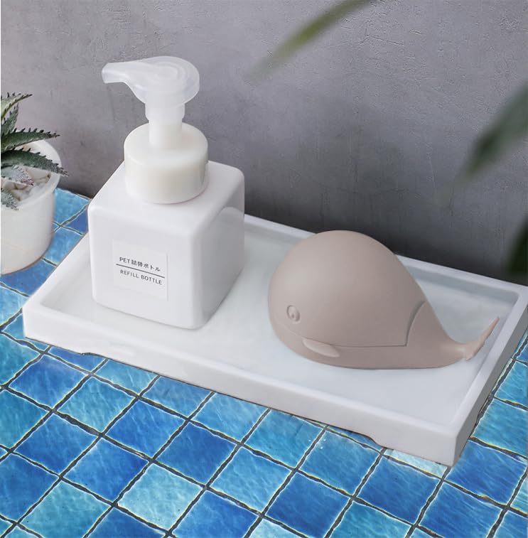 Image of Cute Whale Shaped Scrub Brush for Clothes Carpets, Cleaning Brush for Household,PE one-time molding bristles,No Shedding of bristles Brush,Teal