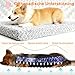 NWIWI Orthopädisches Hundebett 90x70x8cm Mittelgroß Hunde Waschbar Hundedecke Memory Foam Katzenbett Hundebett Hundekissen Grosse Hunde Anti-Rutschboden Hundematte-Gray