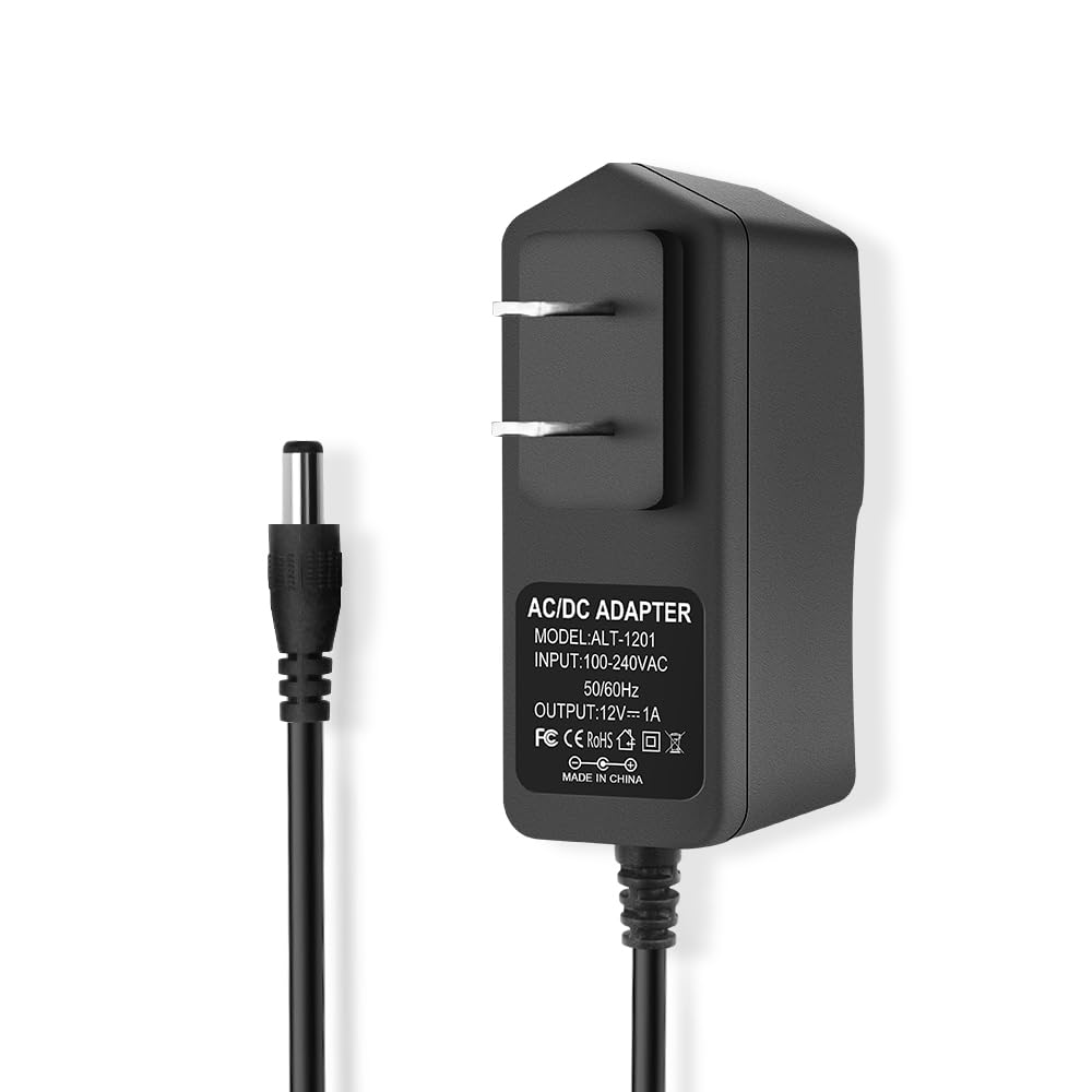 12V 1A Power Supply 12W AC Adapter, 100-240V 50-60Hz AC to DC Adapter, DC 12 Volt 1 Amp Power Supply, Cord with 5.5mm x 2.5mm Barrel
