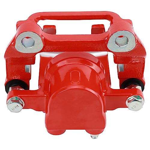 Image of TRQ Rear Brake Caliper Set Painted Red Brackets Compatible with 2005-2016 Chrysler 300 2005-2016 Dodge Magnum Challenger Charger