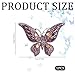 Crystal Rhinestone Butterfly Brooch,Elegant Butterfly Lapel Pins,Fashion Exquisite Crystal Animal Shape Brooches Lapel Pins,Dress Accessories Jewelry Gift for Women Daily Decoration (Pink)