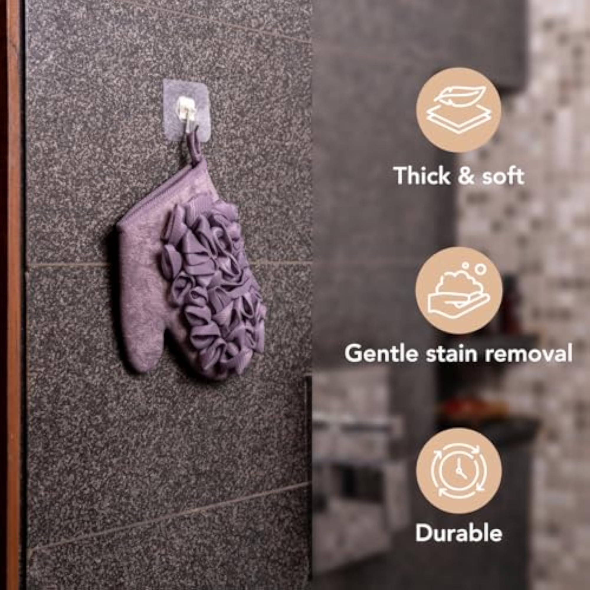 Luxury Exfoliating Body Glove Loofah for Deep Skin Removal