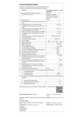 Monitor curvo da gioco A27 V2 | Display QHD curvo da 27 pollici a 180 Hz (2560x1440) | Tempo di risposta 1ms | HDR 10| FreeSync - G Sync 119,9% ??| SRGB | Altoparlanti 2* O8 x 2W | Connessione - Monitor - Immagine 7