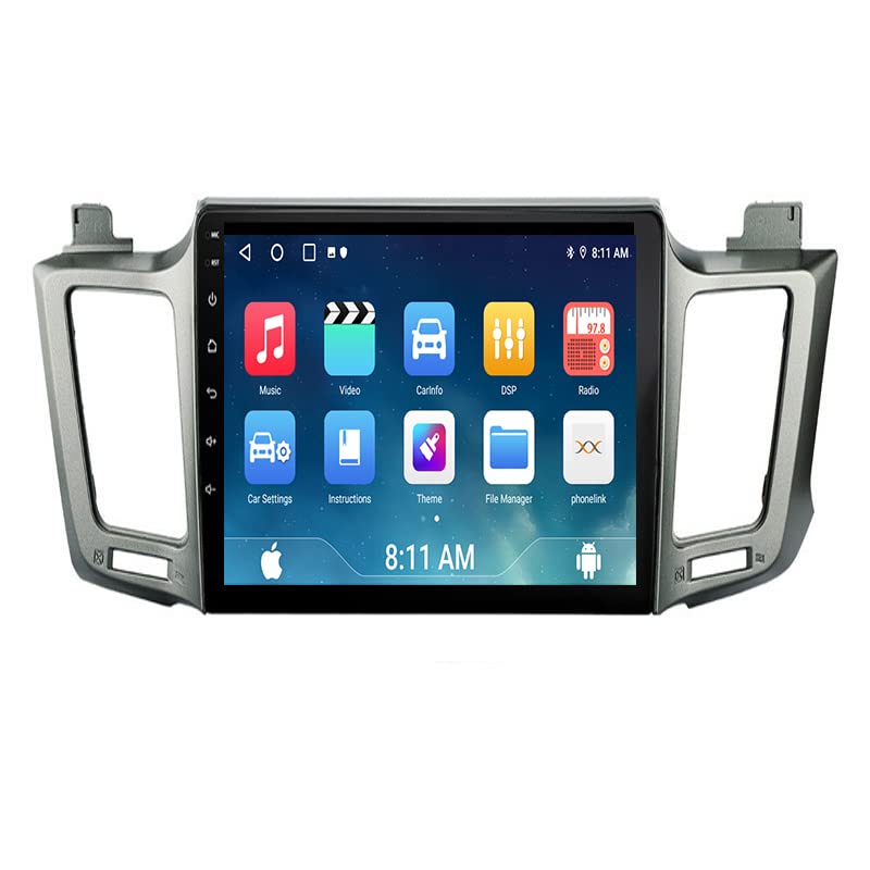 KBCOOL Android Car Stereo for TOYO-TA RAV4 2013-2018 2 Din Radio GPS Navigation IPS Touch Screen Multimedia Player Support 4G Carplay SWC Wifi Mirror Link DSP BT(Size:4 core wifi 2G+32G)