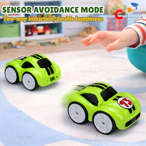 Image of Magic Induction Intelligent Sensor Remote Control Car for Kids | Mini Automatic Car with Ball | Obstacle Avoidance, Music & LED Lights | 4 Play Modes Educational Toy for Boys & Girls. (Random Color)