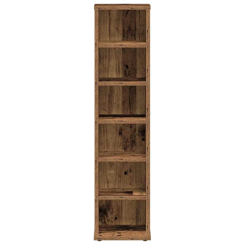 Generisch Armadio per CD in legno, pratico scaffale per CD, per musica, ufficio o camera da letto, elegante robusto e versatile (Oldwood)